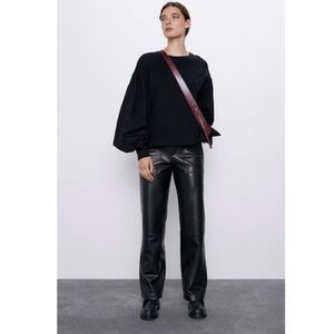 Zara puff sleeve sweat shirt